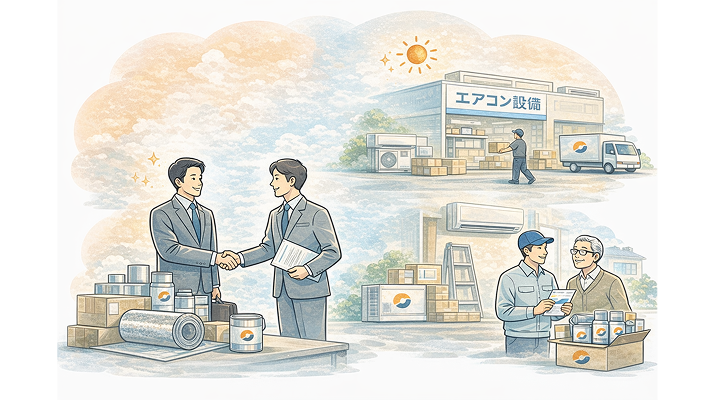 取引先への商材として展開